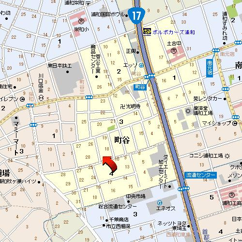 西沢ハイツの地図