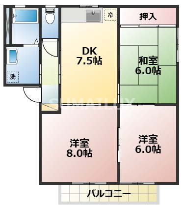 バリュージュ2000の間取り