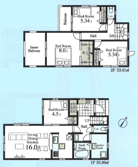 新築一戸建て　川越市大字藤間の外観|４LDKの間取です♪
