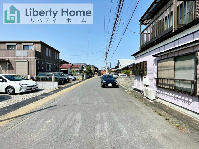 土浦市大手町　売地の前面道路含む現地写真
