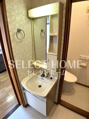 【独立洗面台】 | メゾン坂左右 | 朝の身支度には欠かせない独立洗面化粧台