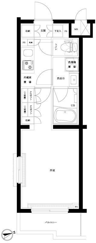 ルーブル武蔵中原参番館 の間取り