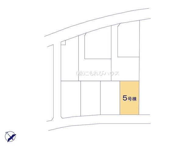 鴻巣市筑波1丁目　新築一戸建て　9区画　05の区画図|5号棟