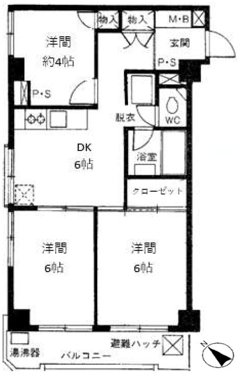 京王瀬田マンションの間取り