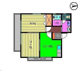 【間取り】 | 宝来ハイツⅡ