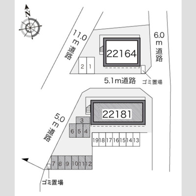 【区画図】 | レオパレスリバーサイド室町