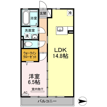 ウィルモア夷山　Ｂ棟の間取り