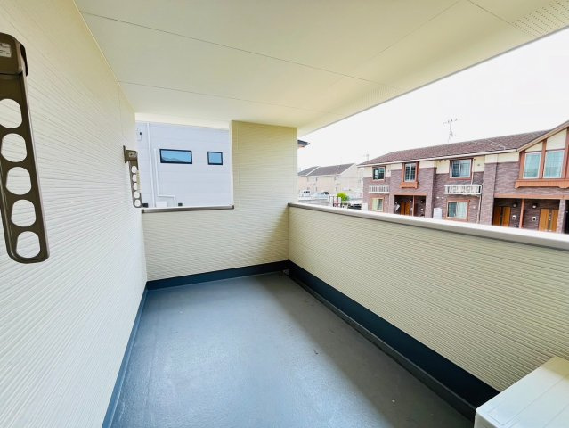 事業用／菊池郡大津町引水／29号棟のバルコニー|急な雨でも洗濯物が濡れないバルコニーです。