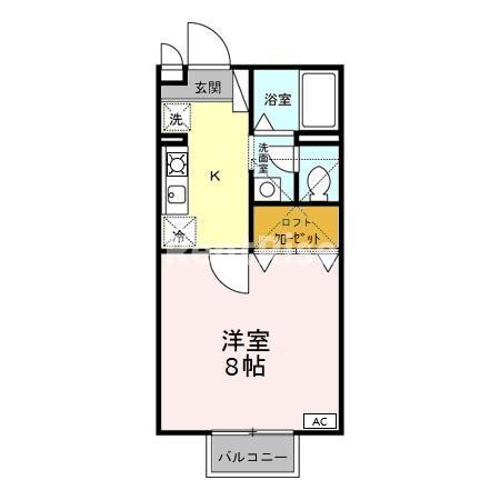ヴィレッジタカミドー Ａの間取り