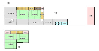 【間取り】 | （商談中）彦根城下町にある明治時代からの古民家