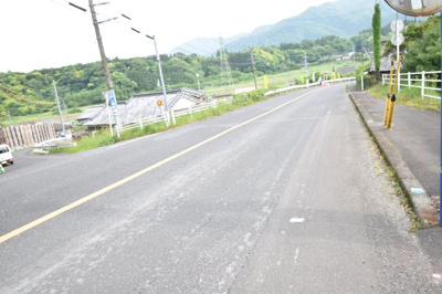 【前面道路含む現地写真】 | 鹿屋市田淵町　売地 | 南側