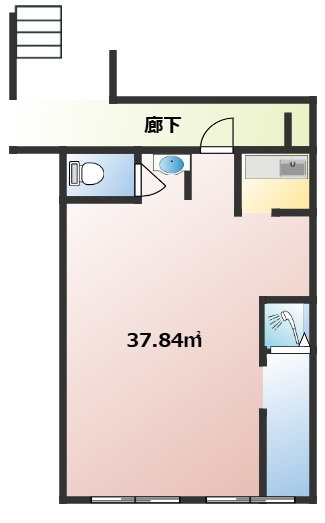 恵那市長島町店舗の間取り