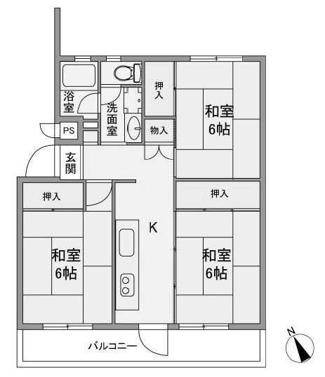 【間取り】 | ライオンズマンション箕面F棟