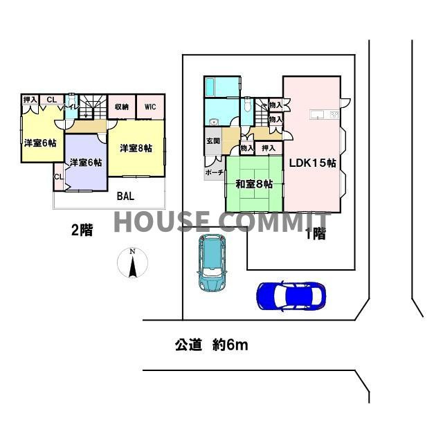 吉倉　中古戸建の間取り