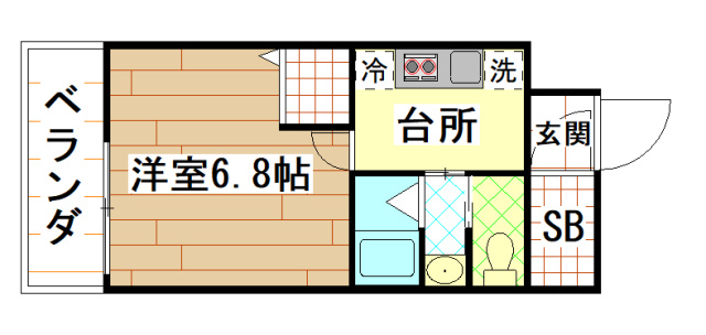 キャンバスヴィレッジ大阪近大前Ⅱの間取り