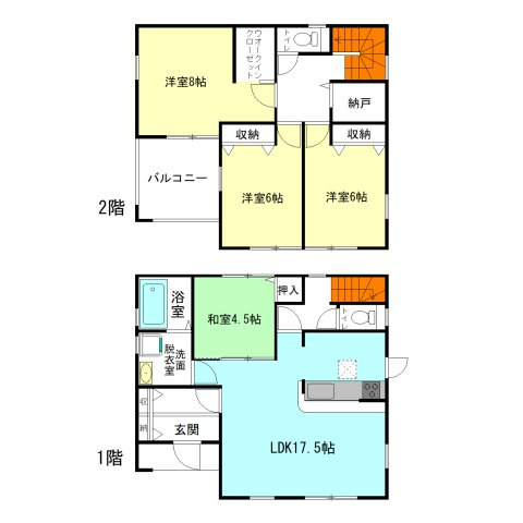 【間取り】 | リーブルガーデン.S前橋市富士見町小沢ー③ | 家族と自然に顔合わせできるリビングアクセス階段！