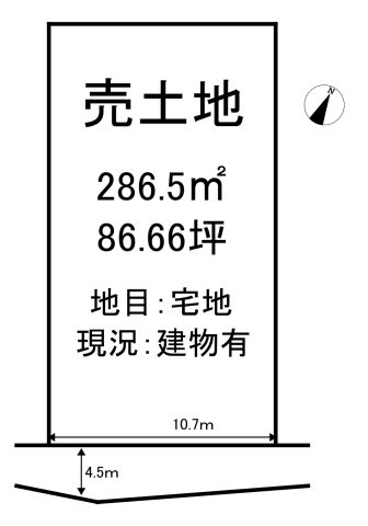 丸亀市土器町東９丁目　売土地の土地図