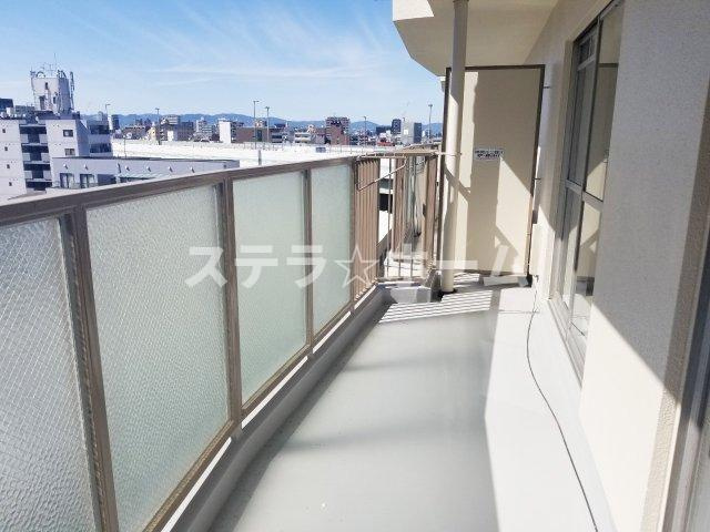 クローバーハイツ森小路1号棟のバルコニー|バルコニーがあります