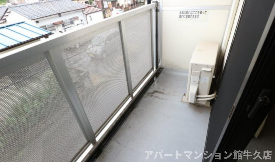 レオパレスソレーユのバルコニー