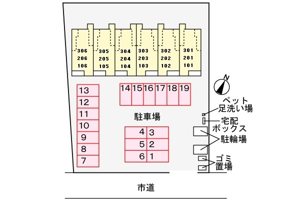 フォンテーヌ春日の区画図|その他