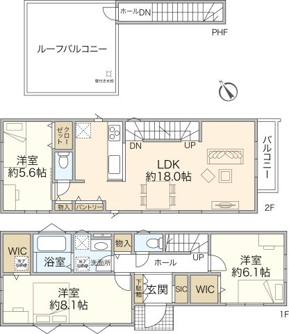 VerGarden舟倉1丁目　全3棟の画像