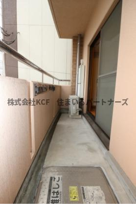 ソレイユコート東町のバルコニー|外からの目が気にならないバルコニーで洗濯物が干せます