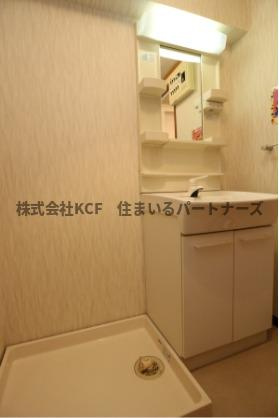 ソレイユコート東町の独立洗面台|独立洗面台、朝の身支度には欠かせません