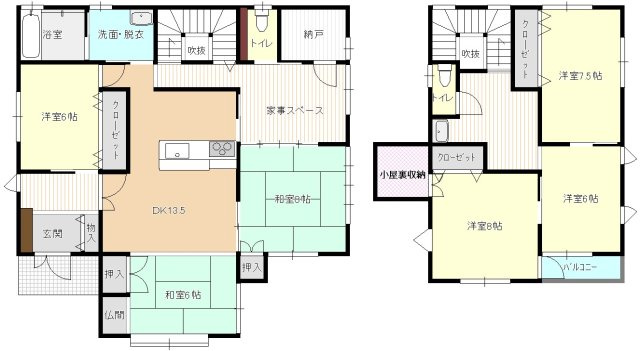 【間取り】 | 山形市大字片谷地　築浅中古戸建て