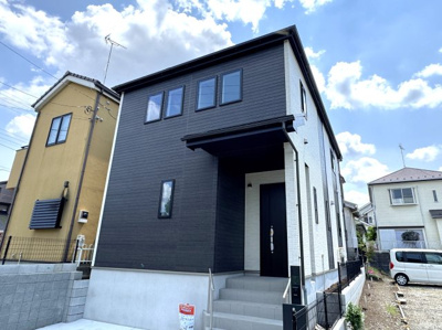 【外観】 | 流山市東深井新築戸建【東深井小学校：9分】 | 完成済み内覧可能です！！