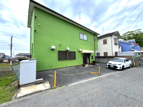 阪南市箱作　売り店舗付き住宅の外観|店舗付き住宅。鉄骨造。平成７年6月築