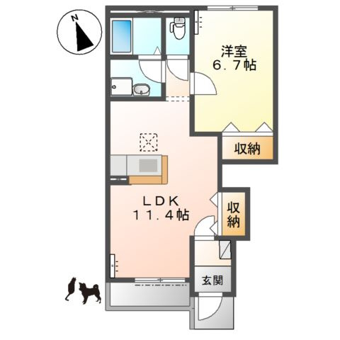 ウィズ・コートの間取り