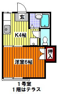 コーポ鶴舞の間取り