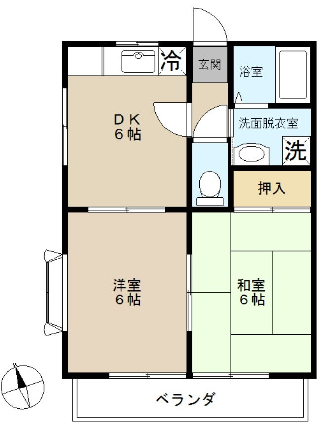 さくらコーポⅠの間取り