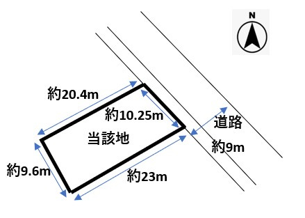 東区江南6丁目　売地の土地図