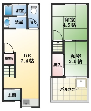 【間取り】 | 河合1丁目テラス