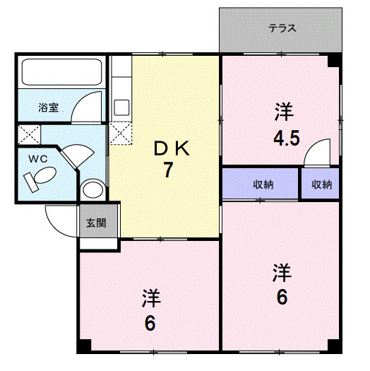長浜ハイツの間取り