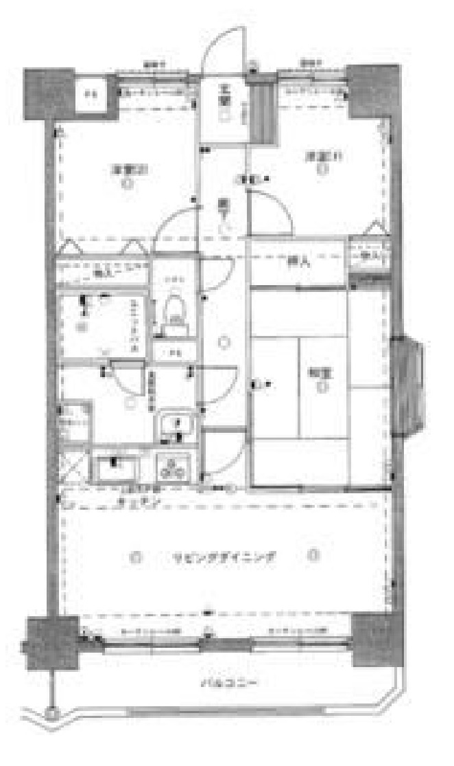 売マンション　小山市城東の間取り