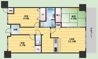 【間取り】 | ロフティ少路
