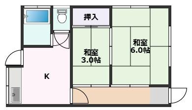 【間取り】 | 北別府町貸家