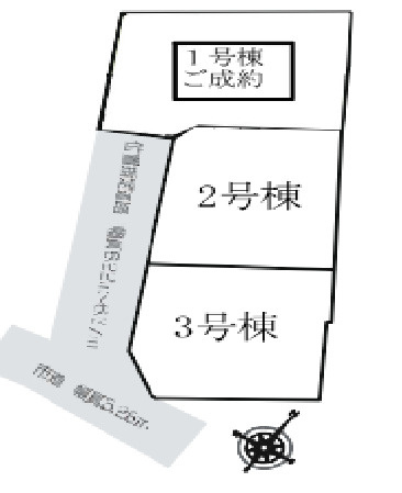 いろどりアイタウン　安中市古屋の区画図