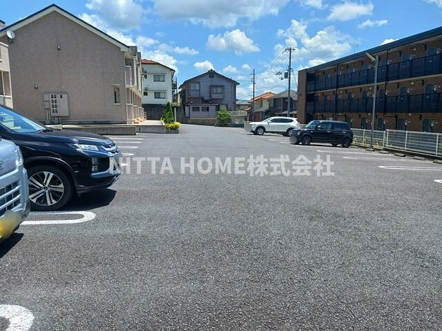 サンライズ福田Ｂの駐車場|駐車スペースも2台分確保しています♪