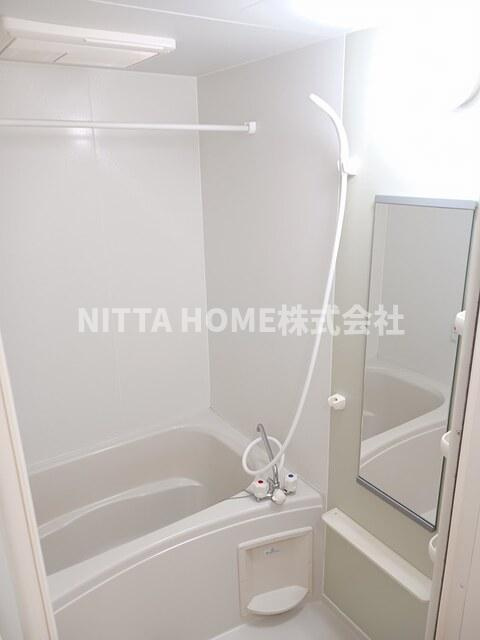 サンライズ福田Ｂの浴室|追い焚き＆浴室乾燥機能がついているお風呂◎