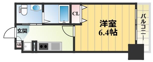 プレサンスNEO長堂アウローラの間取り