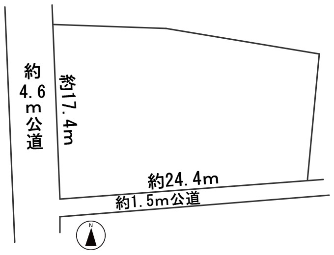 ６５０６１　岐阜市早田町土地の区画図