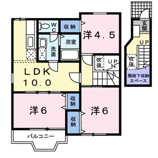 【間取り】 | セレンディピティ　3LDK