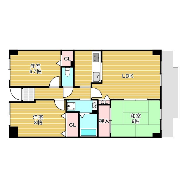 ロフティ少路の間取り