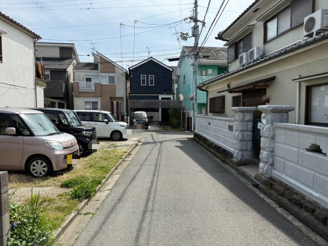 古市6丁目新築戸建の前面道路含む現地写真