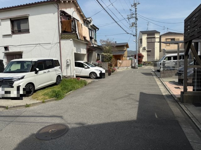 古市6丁目新築戸建の前面道路含む現地写真