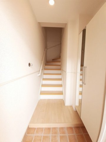 プレジール　Ｂの玄関|明るい玄関です