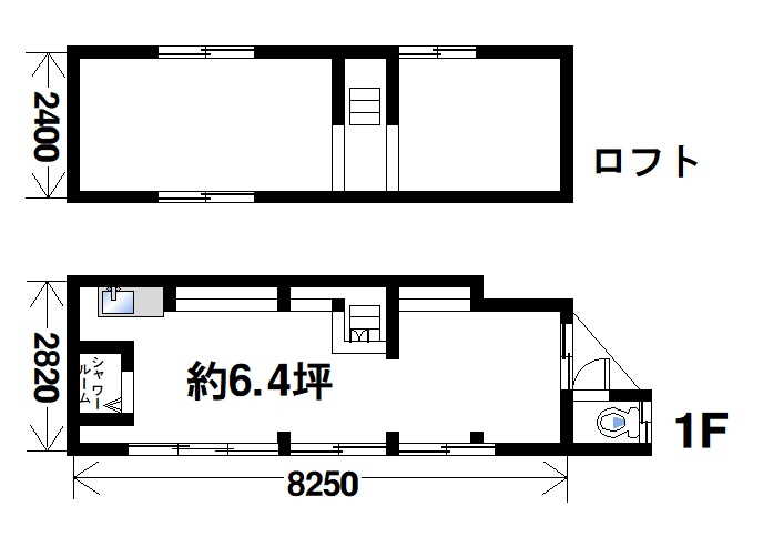 材木町テナントの間取り